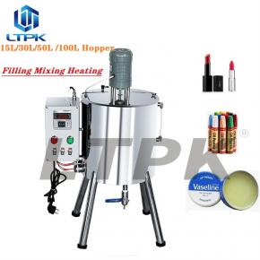 30L Semi Auto Wax Candle Lipstick Lipbalm Lipgloss Heating Mixing Filling Machine