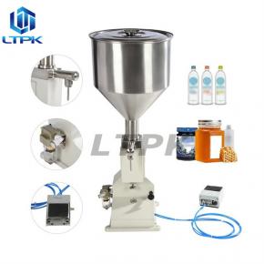 A02 Piston Filler Manual Nail Polish Lotion Cream Filling Machine for Cosmetics