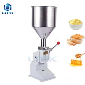 A03 New Manual Jar Sauce Filler Liquid Bottle Syrup Filling Machine